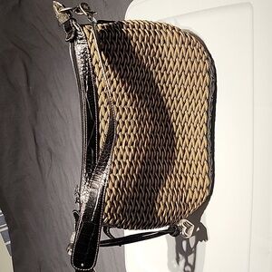 Brighton basket weave shoulder bag
